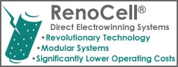 Renocell direct eletrowinning systems